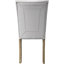 Chaises d'appoint à dossier gris et chêne (2) - Table de salle à manger tendance et stable avec revêtement en similicuir et pieds en bois massif (2)
