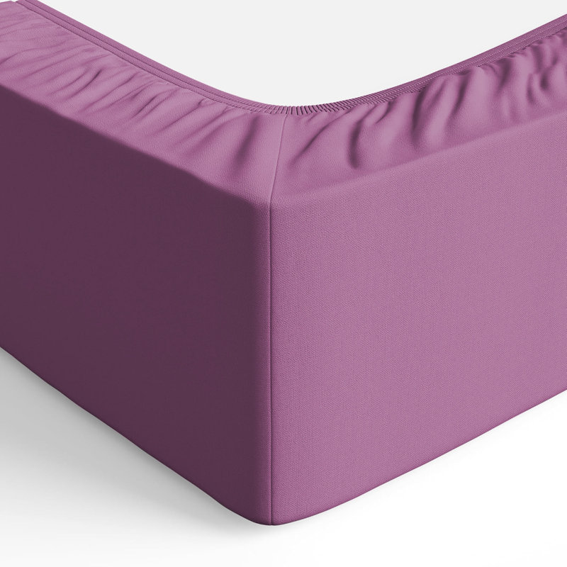 Merituuli 200 TC Microfiber 25cm Deep Fitted Sheets, Super King (6'), Purple