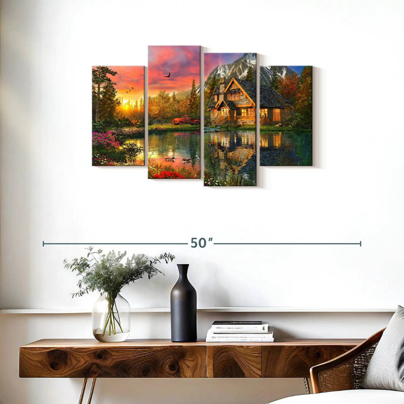 Lilie The Mountain Cabin, 22" H x 36" W