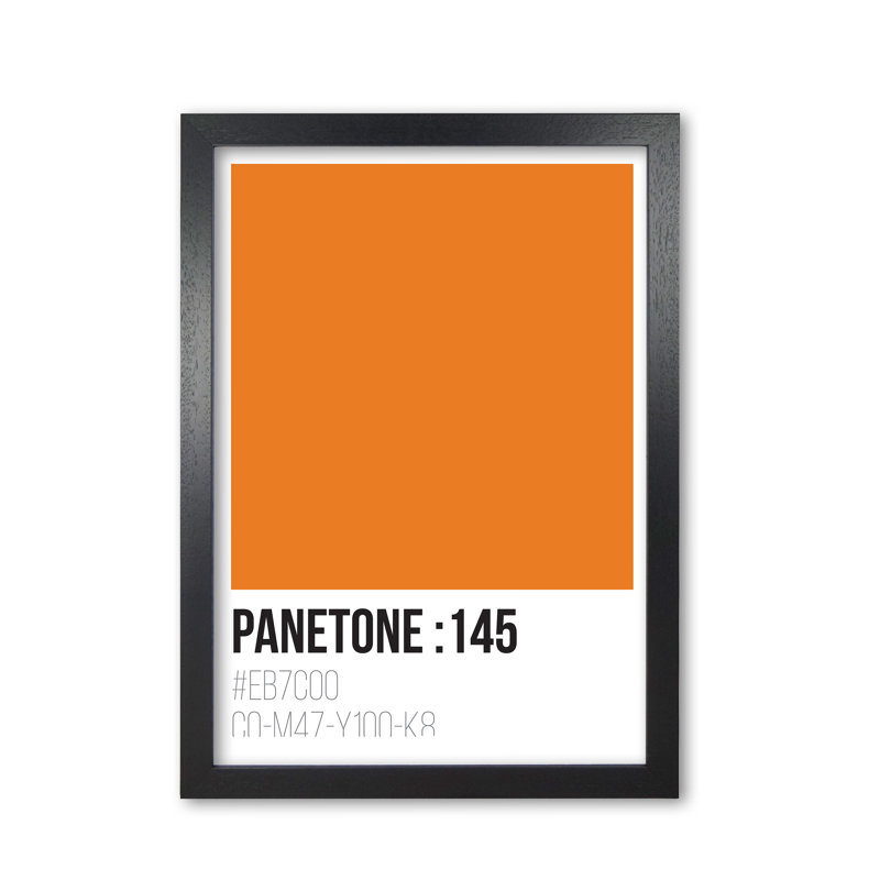 Panetone by Pixy Paper - Single Picture Frame Print, Black Grain, 59.4cm H x 42cm W