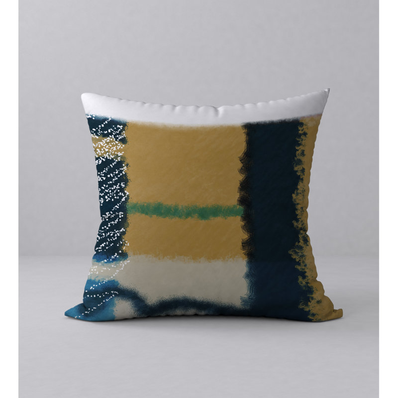 Abstract Reversible Throw Pillow, 24" x 24"