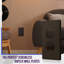 Plaques murales sans vis ENERLITES - Rectangle, brun-91290700
