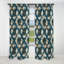 Motif géométrique fleur mosaïque - rideau abstrait - rideau occultant - 1 panneaux-107536162