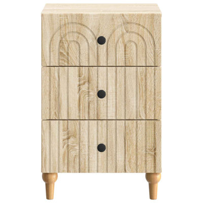 43cm W Manufactured Wood Bedside Table