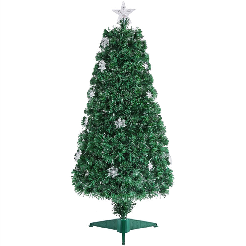 Lighted Artificial Spruce Christmas Tree, 4' H
