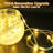 10ft x 10ft Curtain String Lights with Remote, 300 LED, Warm White