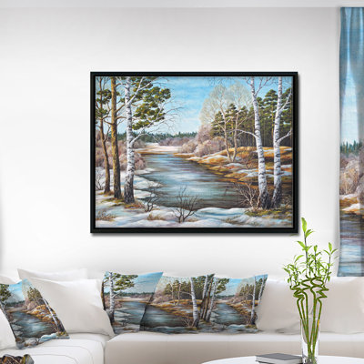 Schafer «The Spring Siberian River», peinture