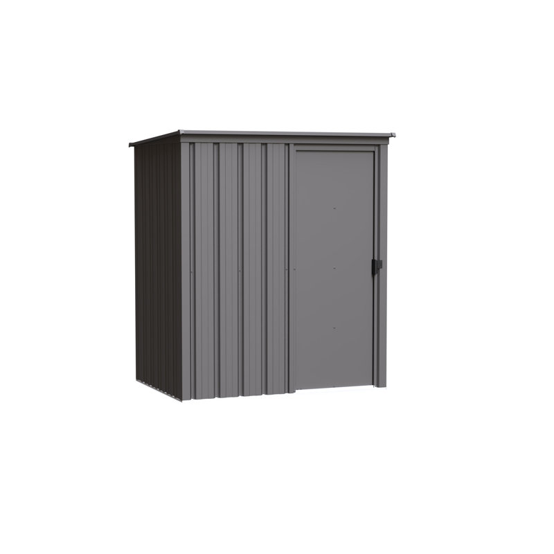 Essential 5X3 Steel Shed Charcoal, Gray