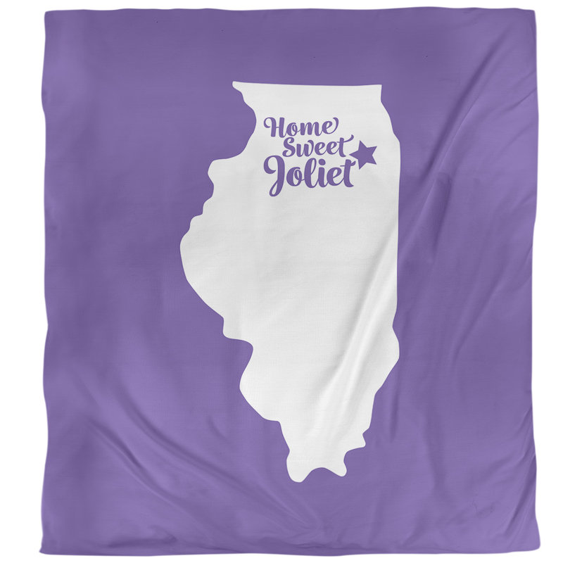 Housse de couette simple illinois Joliet, Housse de couette pour lit simple, Mauve, Microfibre