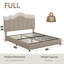 Base de lit tapissier beige avec tête de lit pleine grandeur avec tête de lit réglable, 4 tiroirs de rangement, ports de chargement USB et de type C, structure silencieuse en bois et en métal, aucun sommier nécessaire-1569446522-1583987795