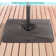 Shareny 132.3'' Lighted Cantilever Umbrella with Crank Lift Base Included