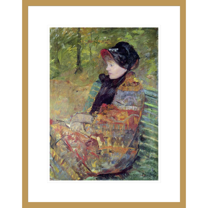 «Portrait of Mlle C. Lydia Cassatt» par Mary Cassatt - Impression sur toile, H 21,75 po x l 17,12 po