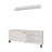 TV Stand With Melamine Finish And Open Storage
