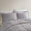 Ensemble de literie à poils longs luxueux en polyester fausse fourrure ultra confortable pour la chambre à coucher