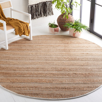 Abianna Geometric Flatweave Ivory/Natural Area Rug