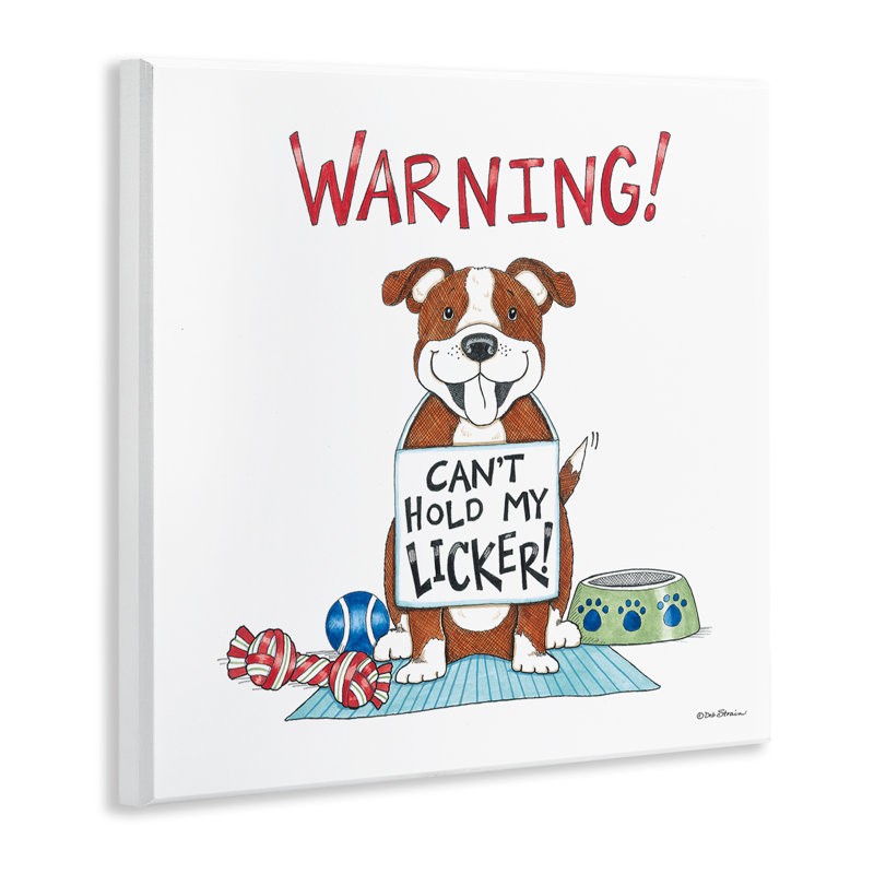 Drôle de chien «Licker» par Deb Strain