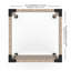 Ensemble de pergola Toja de toutes tailles avec canaux en U pour poteaux en bois 6 x 6-128566228