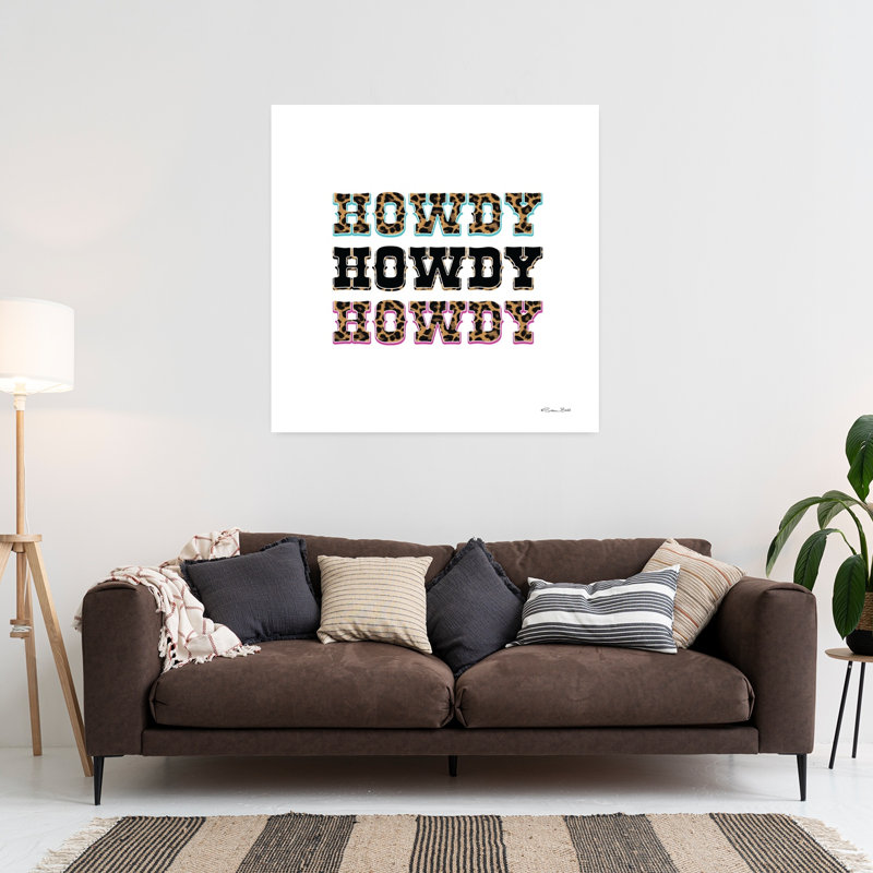 Howdy, art contemporain abstrait, H 36 po x l 36 po
