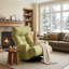 Fauteuil pivotant moderne en sherpa avec fauteuil inclinable et confortable pour le salon-1683527683