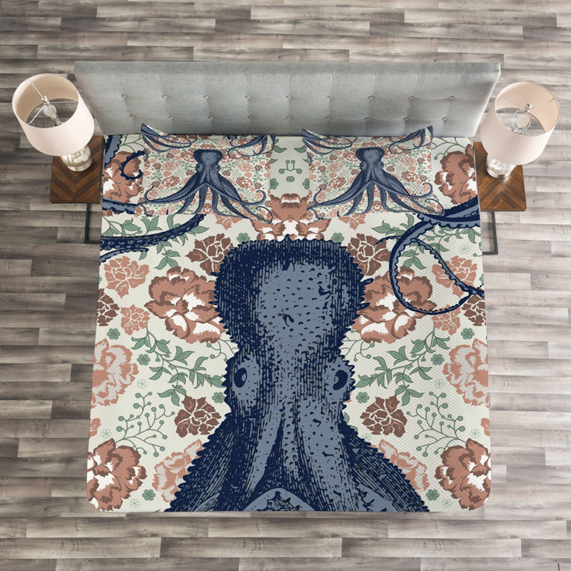 No Pattern Bedspread with Pillow Shams Included, 220 x 240 cm
