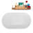 53.9'' x 29.7'' Soaking Acrylic Bathtub-95288651