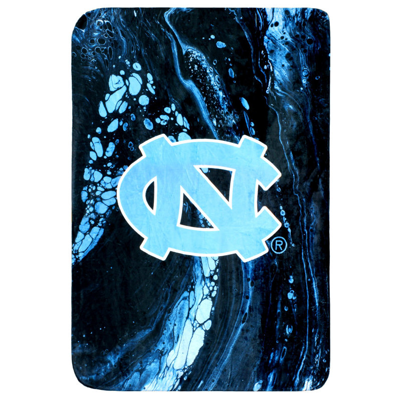 Couverture en polyester doux sublimé, l 30 po x L 40 po, Tar Heels de la Caroline du Nord