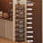 9-Layer Bamboo Shoe Rack - Tall & Narrow Vertical Organizer For Small Spaces, Entryway, Closet, Or Corner - Dark Espresso Finish