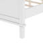 Lit plateforme en bois de style Mid-Century avec tête de lit et support à lattes de bois, sans sommier, très grand