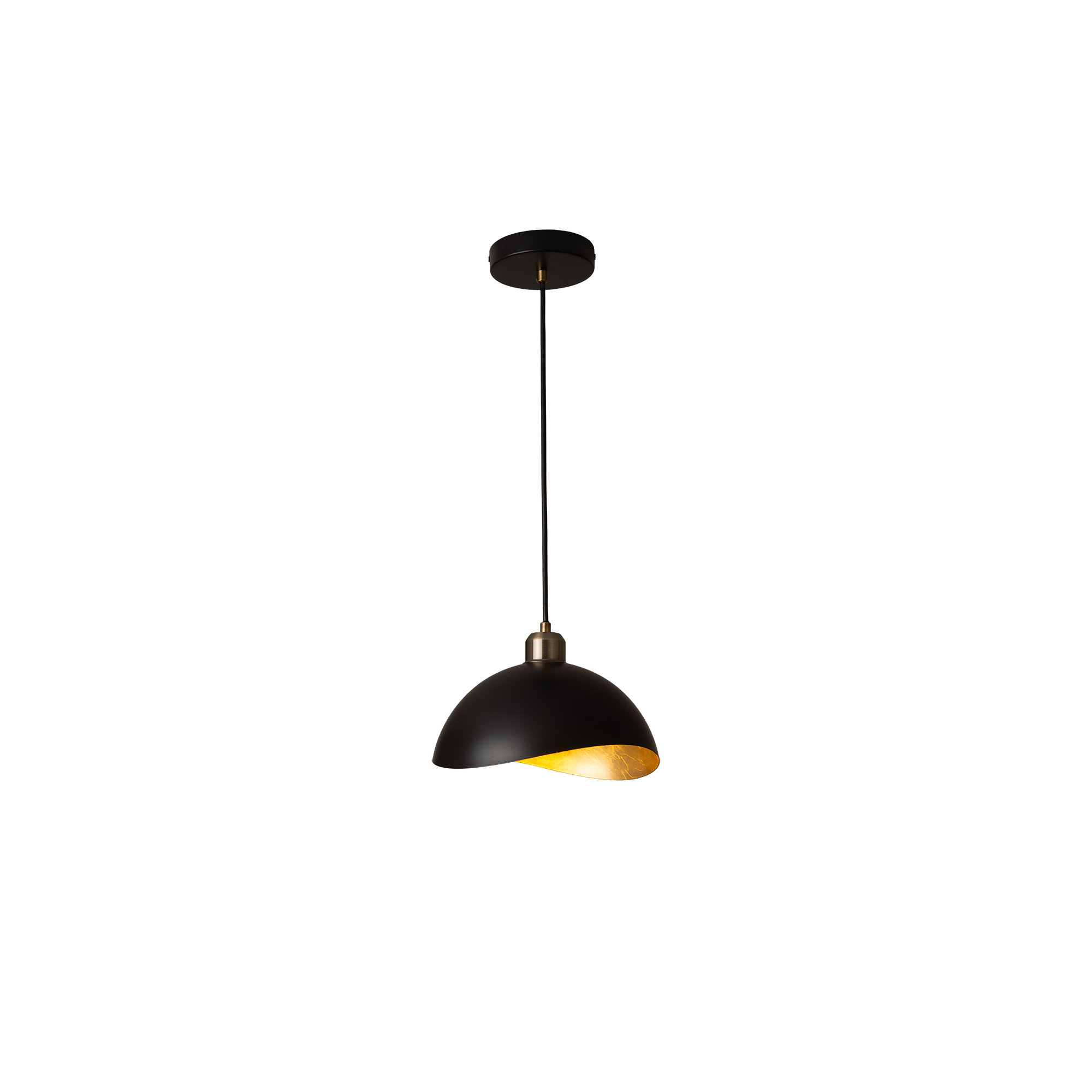 Luna Bella Pendant Light Large - Matte Black, Weathered Brass, Small