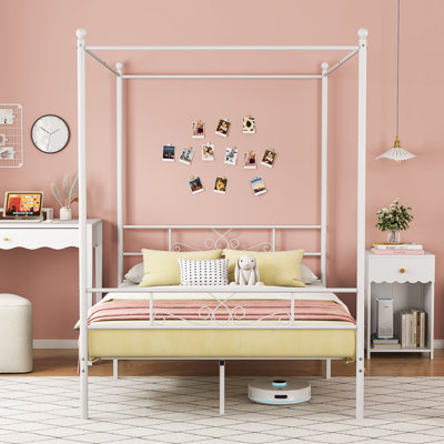 Alex-Jay Metal Canopy Bed