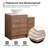 Aurrie  36'' Single Ceramic Sink Freestanding Bathroom Vanity, Modern Cabinet Set Combo with 3 Doors-634261532-634261535