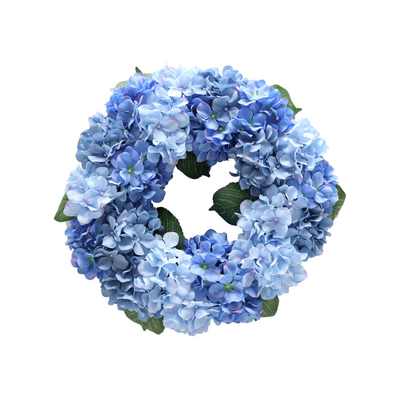 Couronne d'hortensia artificielle Elements, 22 po