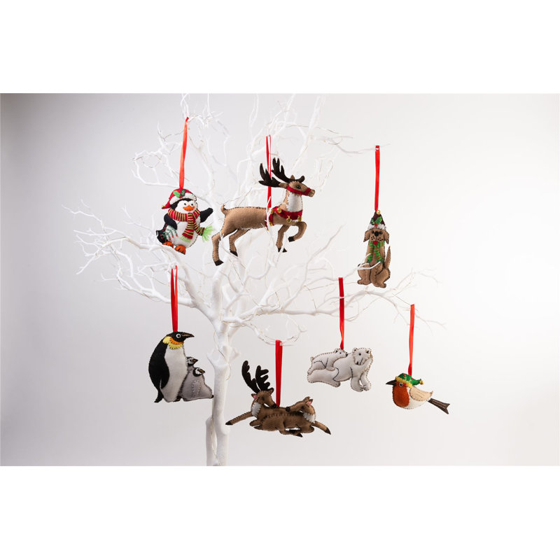 2cm Handmade Fabric Animals Hanging Figurine Ornament