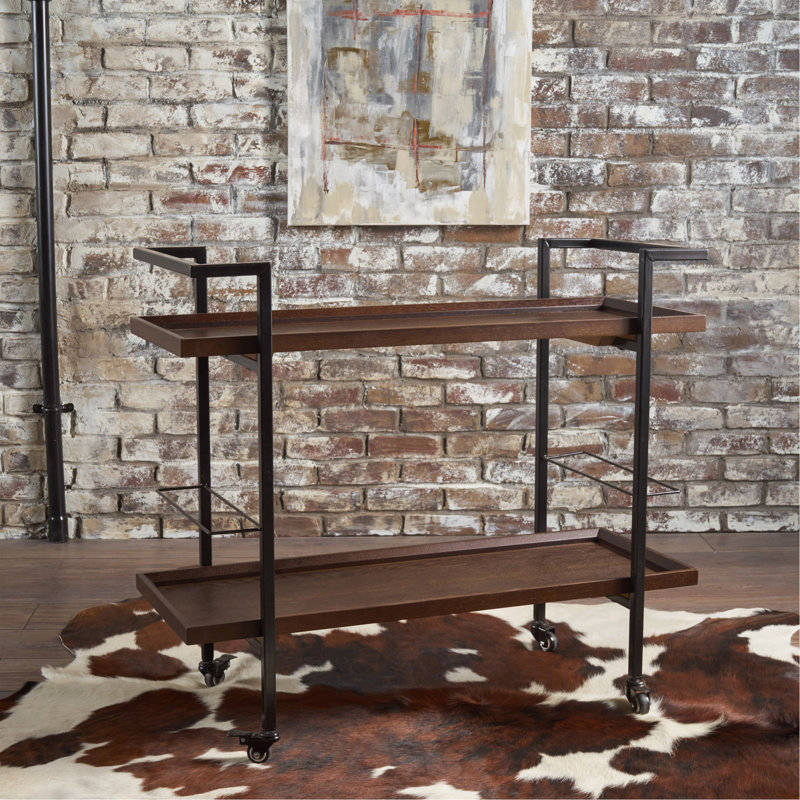 Versatile And Stylish Bar Cart For Organizing And Displaying