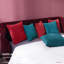 Aneria Red Square Throw Cushion Cover-662026734