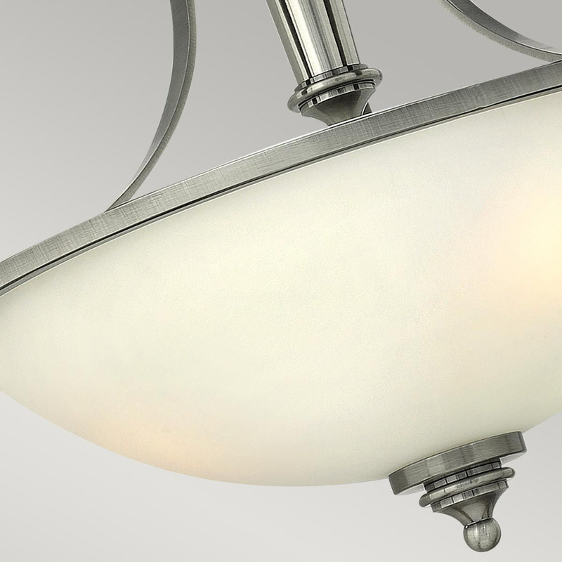 Bellefontaine Glass Semi Flush Mount
