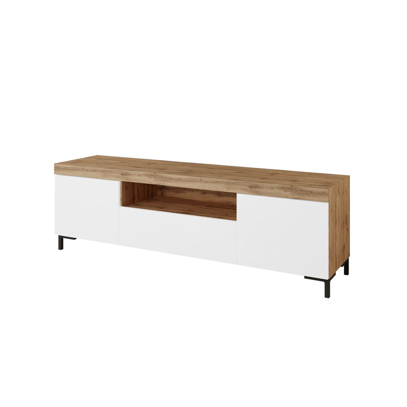 Concow Unfinished TV Stand for TVs up to 75", White
