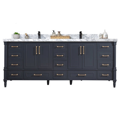 Ensemble de meuble-lavabo double 84 po Flavell