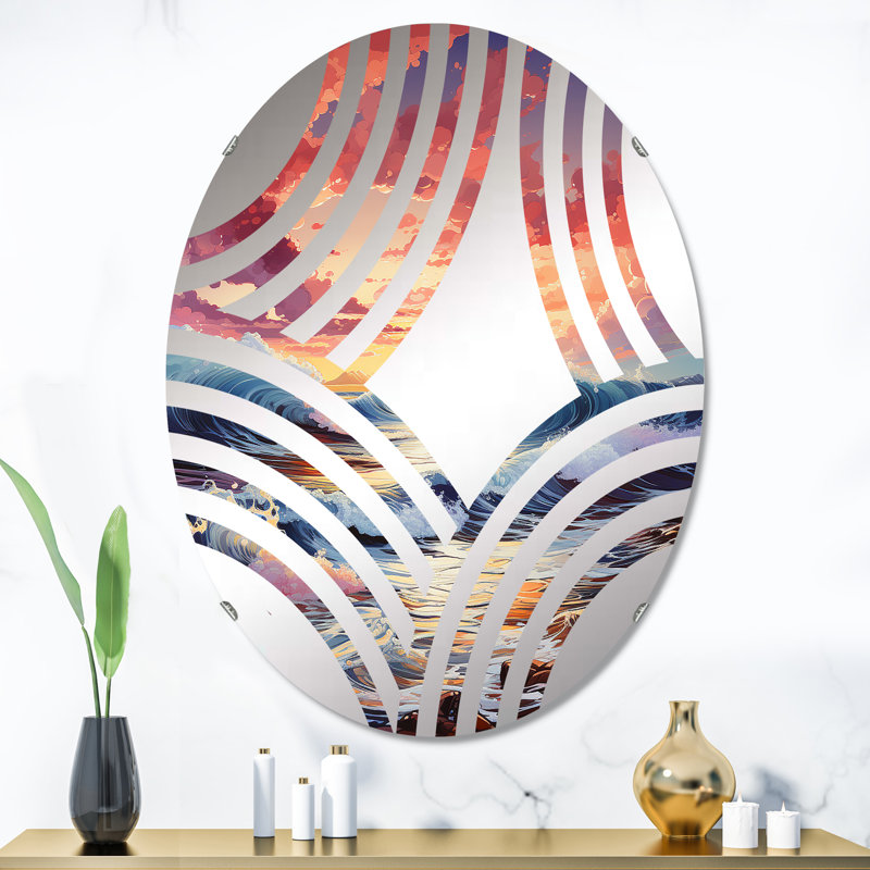 Miroir mural oval, 35,4 po x 23,6 po