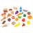 30-Piece Plastic Play Food Set with Fruits, Veggies, Sweets and More