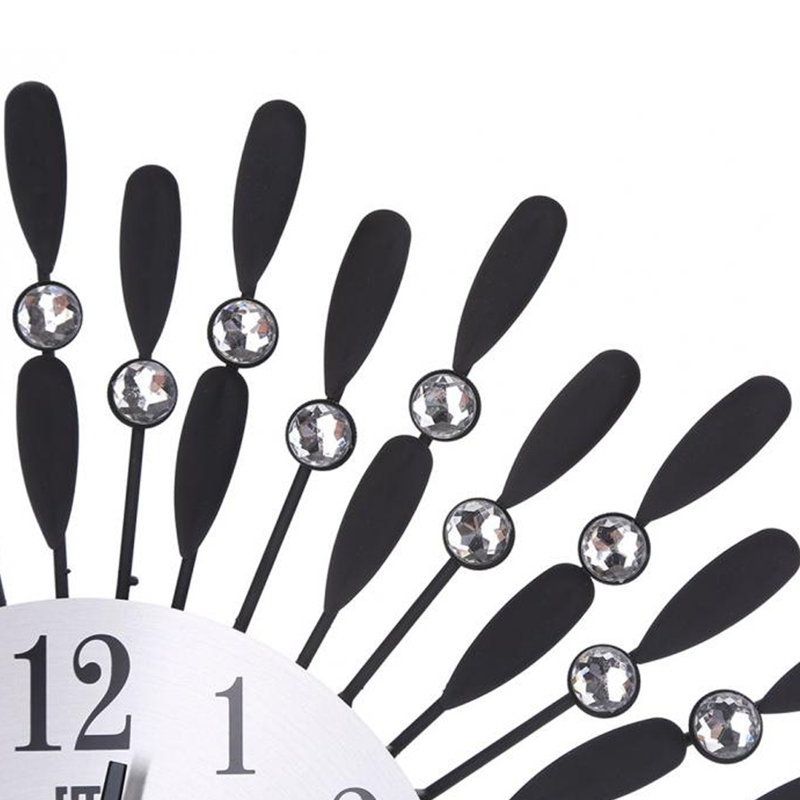 Ackerly Metal Wall Clock, Black
