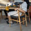 Chaise d'appoint de patio en teck