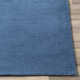 Crowe Handmade Wool Dark Blue Performance  Area Rug