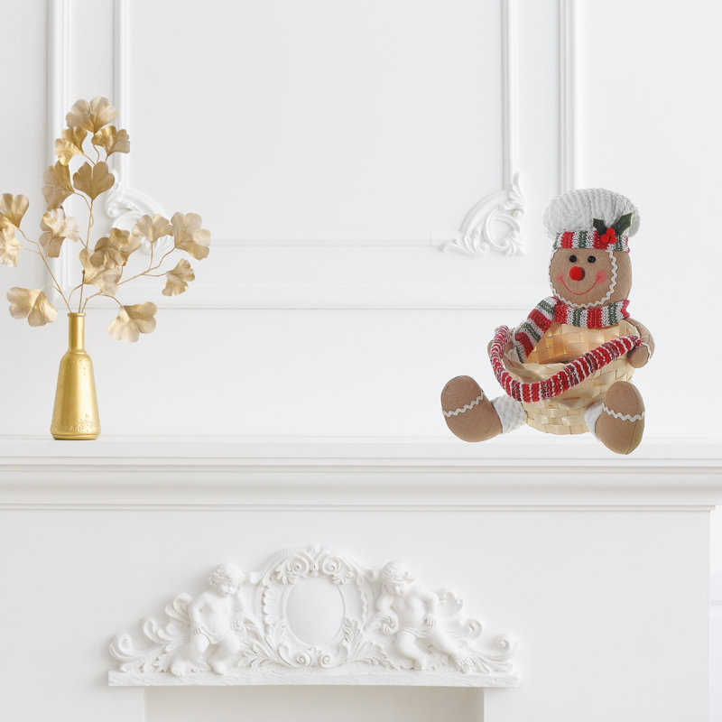 Panier en peluche Gingerbread Man