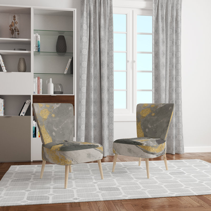 Velvet Side Chair, Gray