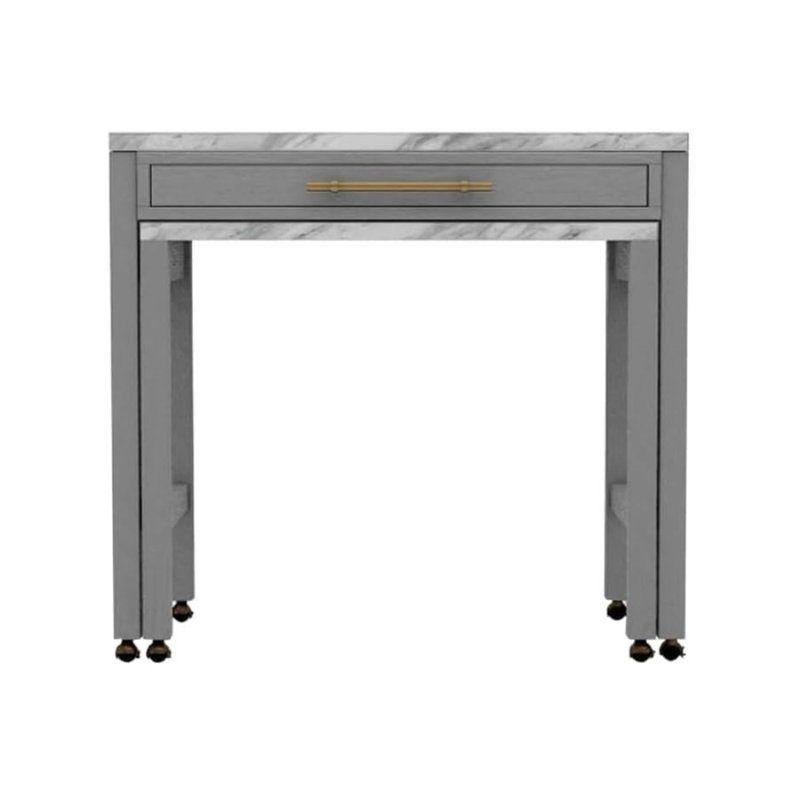 Table de salle à manger à hauteur de comptoir gris clair