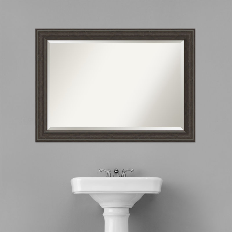 Miroir mural Mcbrayer, 29 po x 41 po, Noir