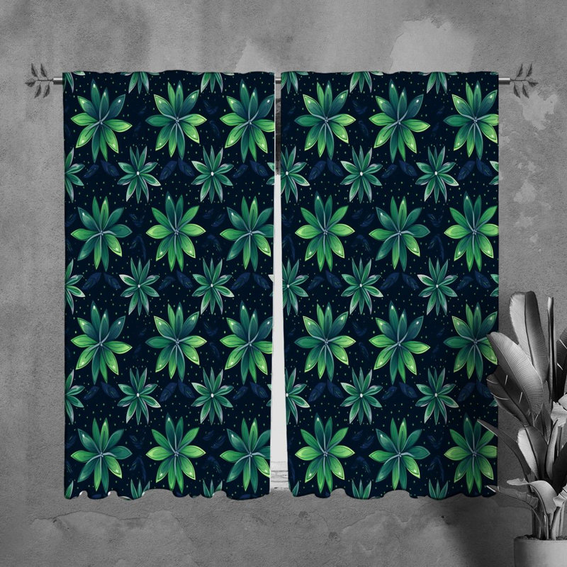 Paire de rideaux obscurcissant en polyester Nakaya, L 40 po x L 82 po