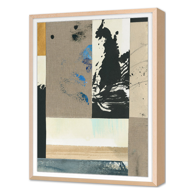 Assemblage 1 Print by Ngo, PC, Maple Single Picture Framed, 44'' H x 33'' W