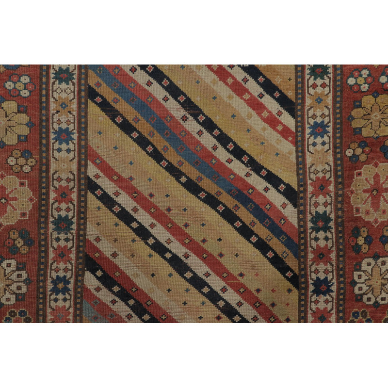 Antique One-of-a-Kind 3'8" x 4'2" Hand Knotted Area Rug